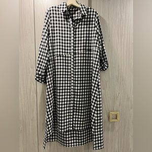 Black and White Shirt Dress